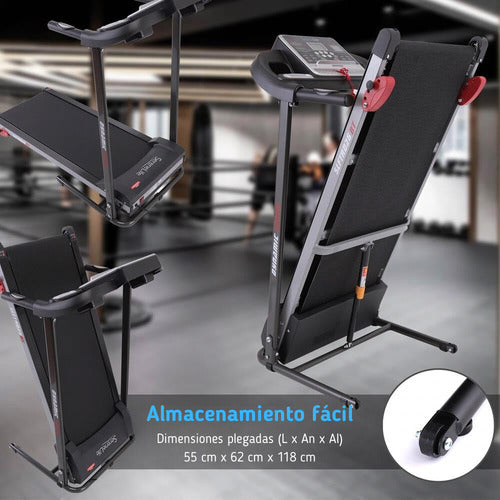 Caminadora Electrica Serenelife Slftrd26bt Bocinas Bluetooth Negro