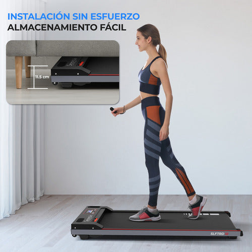 Caminadora Eléctrica Portátil Serenelife Slftrd12 Escritorio Negro