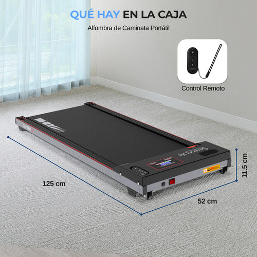 Caminadora Eléctrica Portátil Serenelife Slftrd12 Escritorio Negro