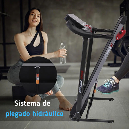 Caminadora Electrica Serenelife Slftrd26bt Bocinas Bluetooth Negro