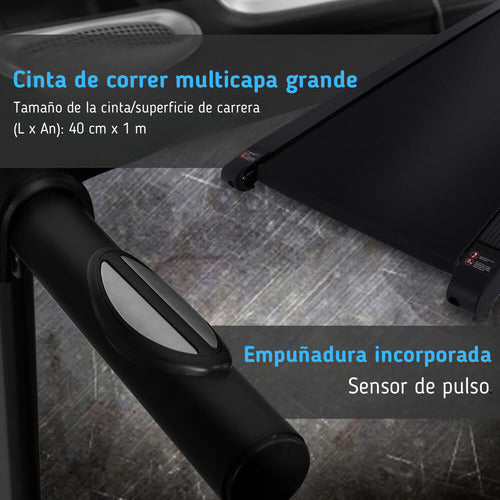 Caminadora Electrica Serenelife Slftrd26bt Bocinas Bluetooth Negro