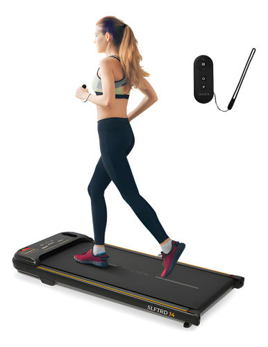 Caminadora Eléctrica Portátil Serenelife Slftrd14 Escritorio Negro