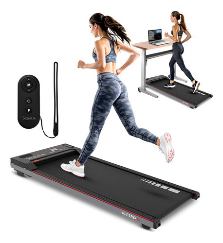 Caminadora Eléctrica Portátil Serenelife Slftrd12 Escritorio Negro